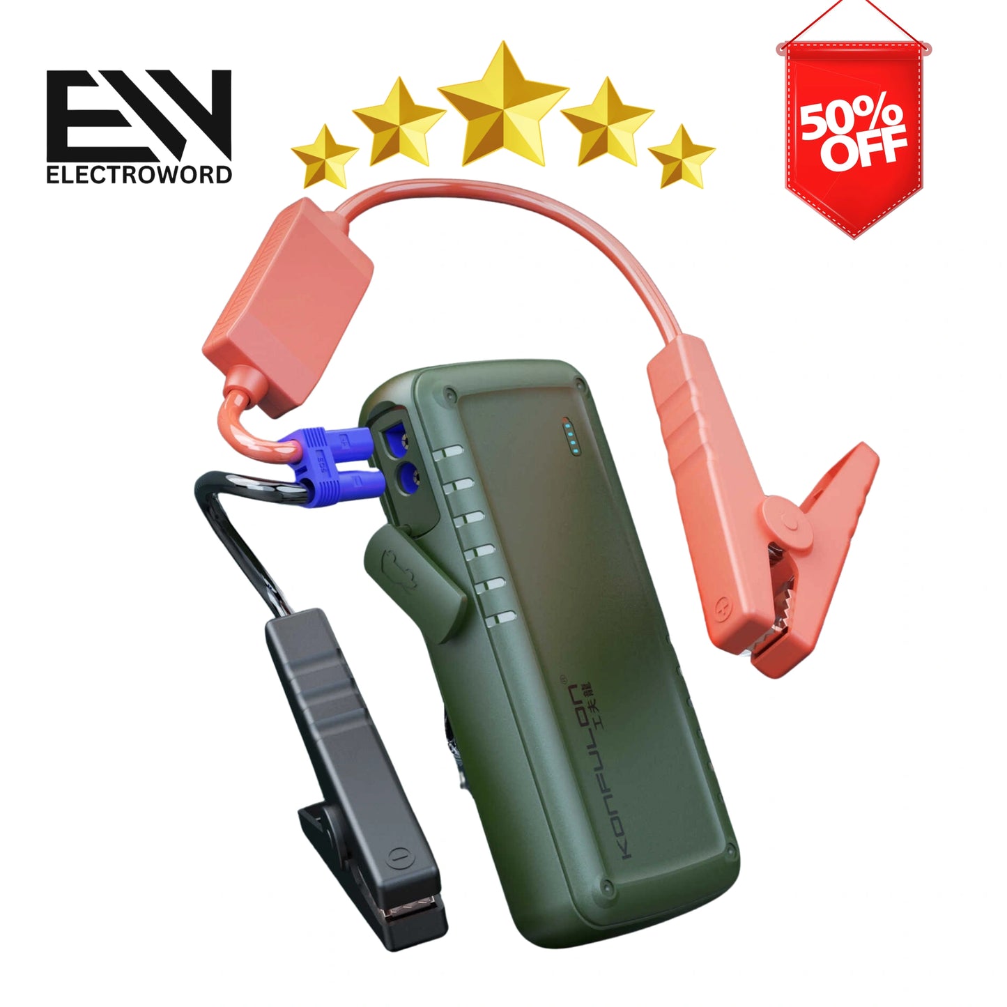 باوربانك السيارة , KONFULON A15 ، 🚗⚡